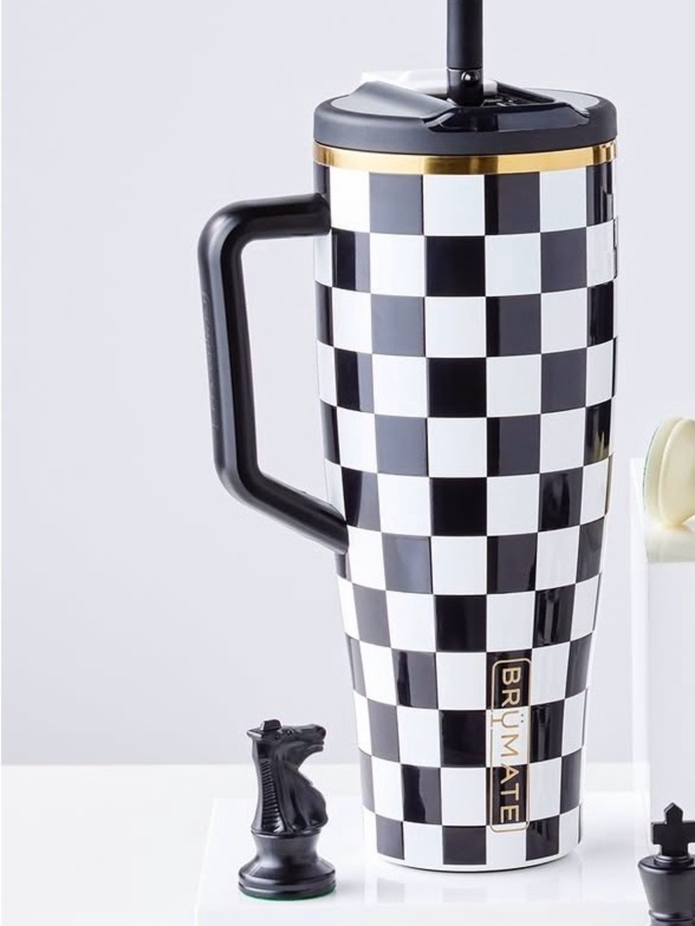 Brümate Era Flip 40oz Black & White Anniversary Checker